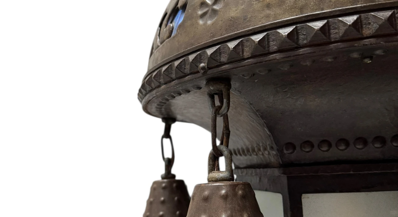 Vienna Secession Art Nouveau Chandelier Austria, 1900s